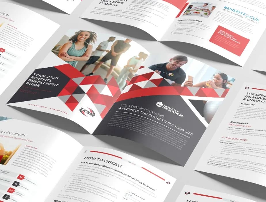 Printed B2B brochures